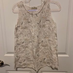 Linen dressy tank